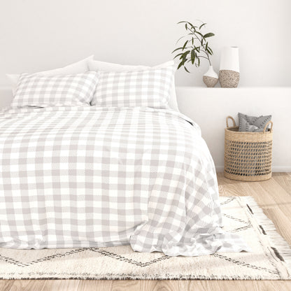 Country Plaid Pattern 4-Piece Sheet Set