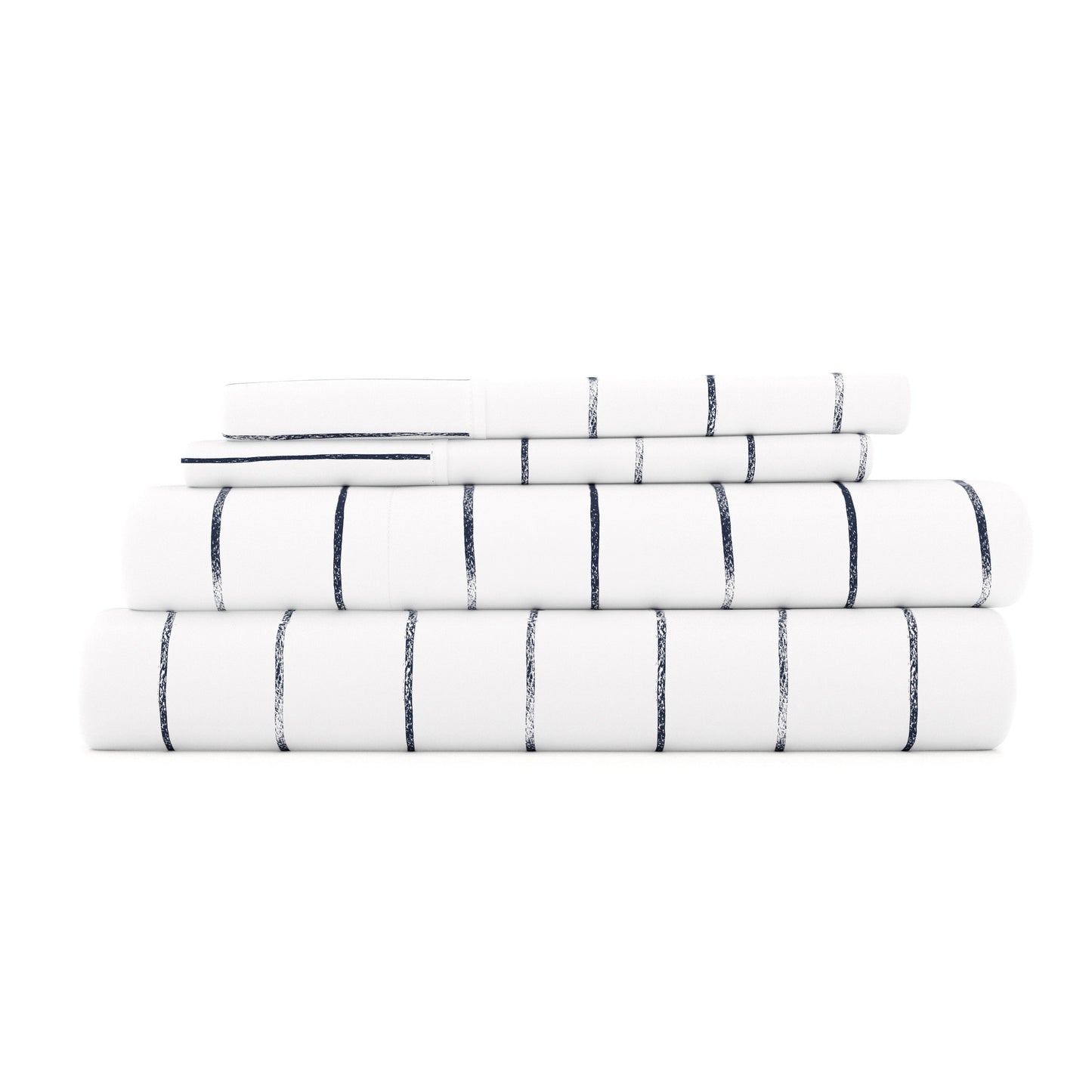 Distressed Field Stripe Pattern 4-Piece Sheet Set - Sale