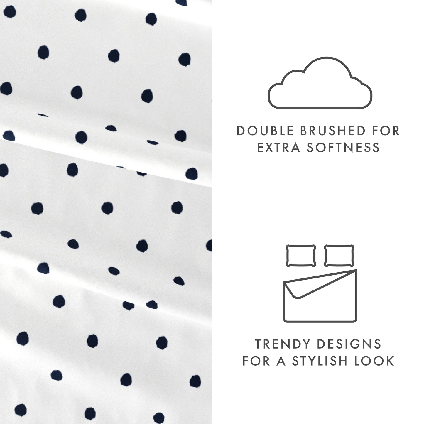 Dots Pattern 4-Piece Sheet Set