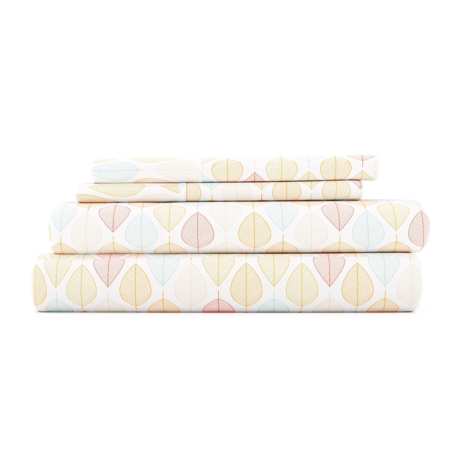 Leaf Pattern 4-Piece Sheet Set