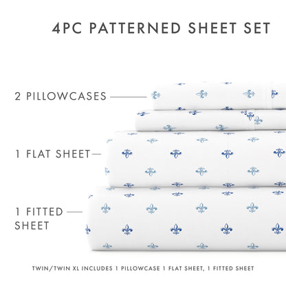 Lily Pattern 4-Piece Sheet Set