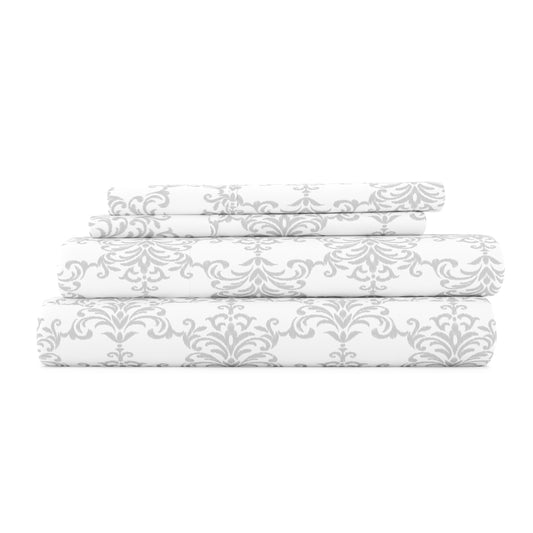 Soft Bouquet Pattern 4-Piece Sheet Set