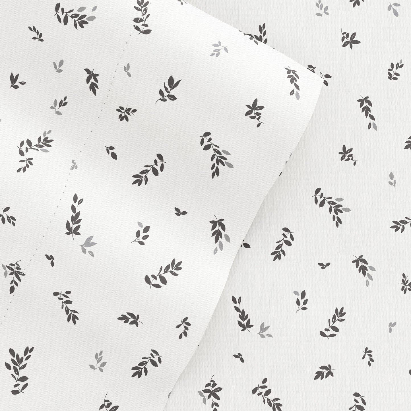 Spotted Leaves Pattern 4-Piece Sheet Set