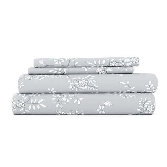 Trellis Vine Pattern 4-Piece Sheet Set - Sale