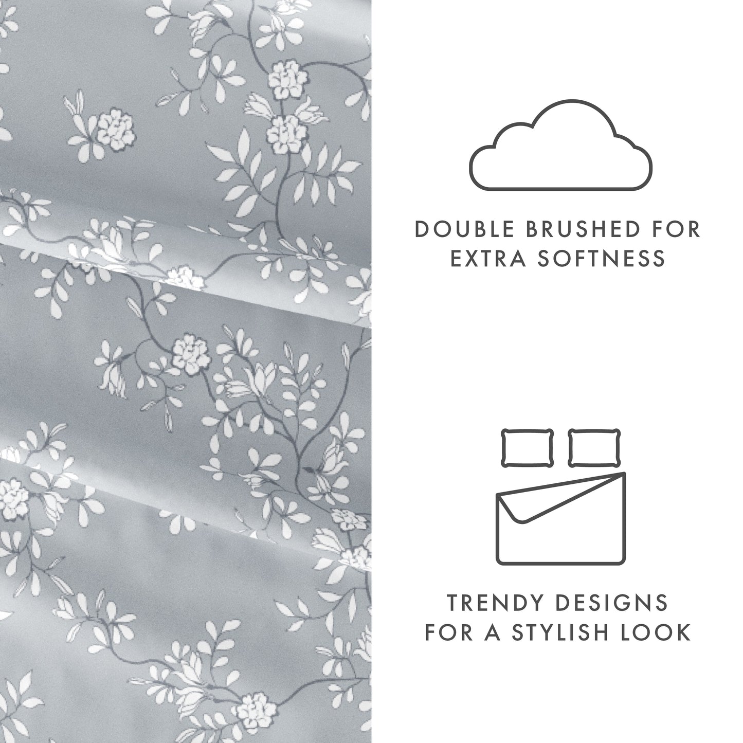 Trellis Vine Pattern 4-Piece Sheet Set