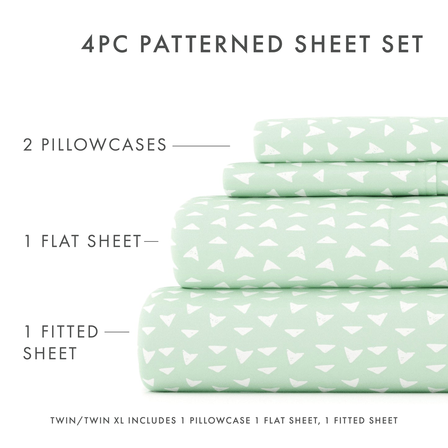 Urban Arrows Pattern 4-Piece Sheet Set