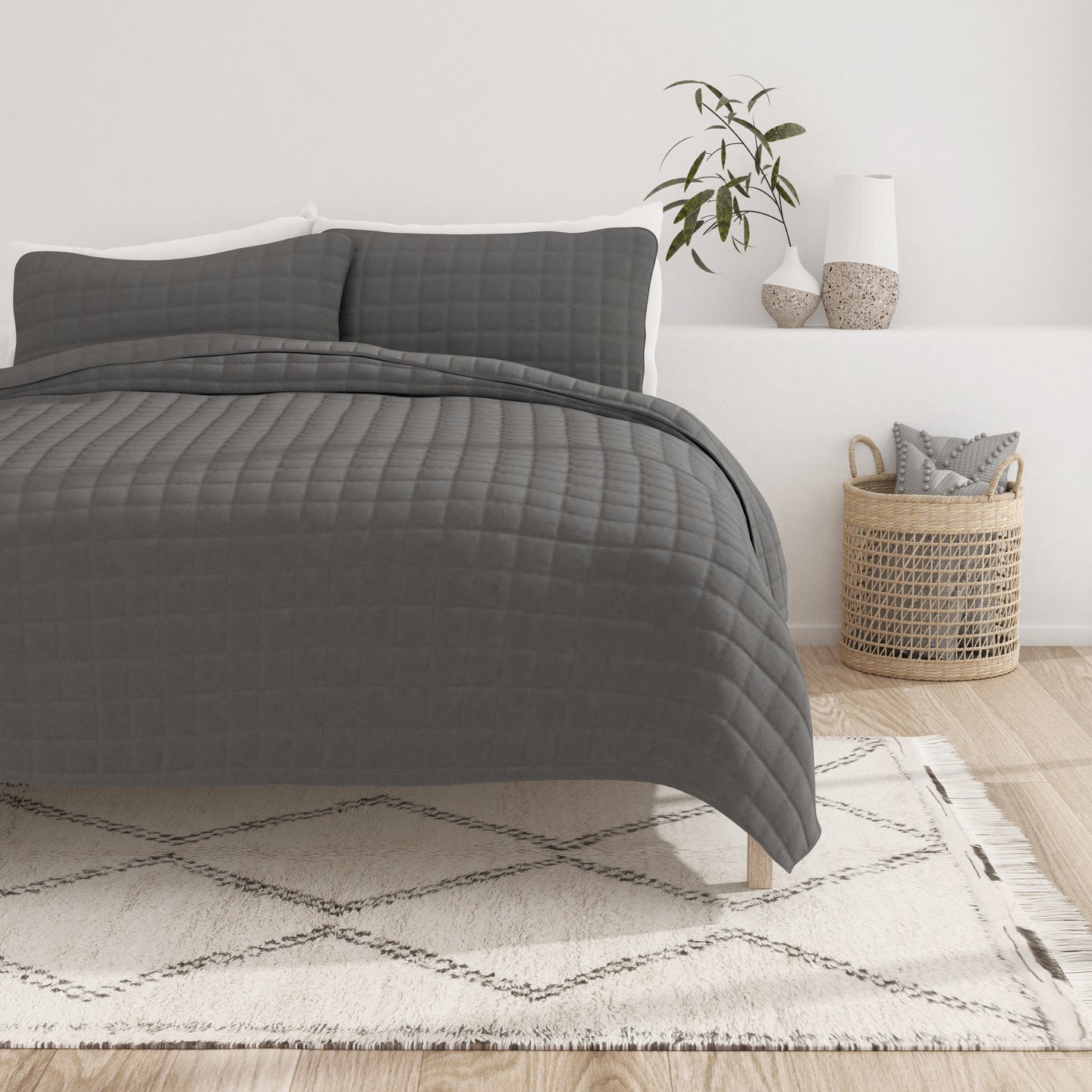 3-Piece Square Quilted Coverlet Sets | LINENS & HUTCH