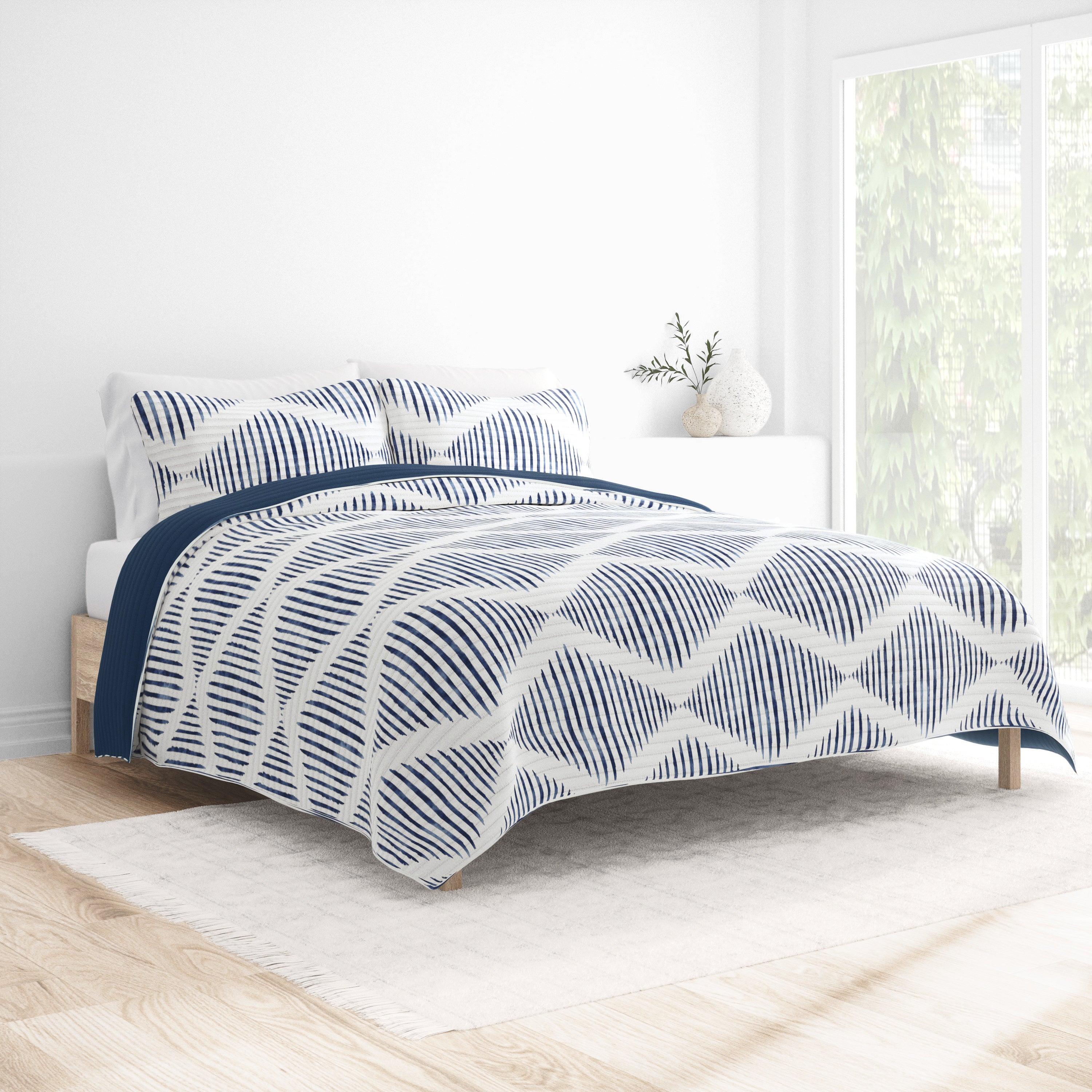 Navy sale coverlet set